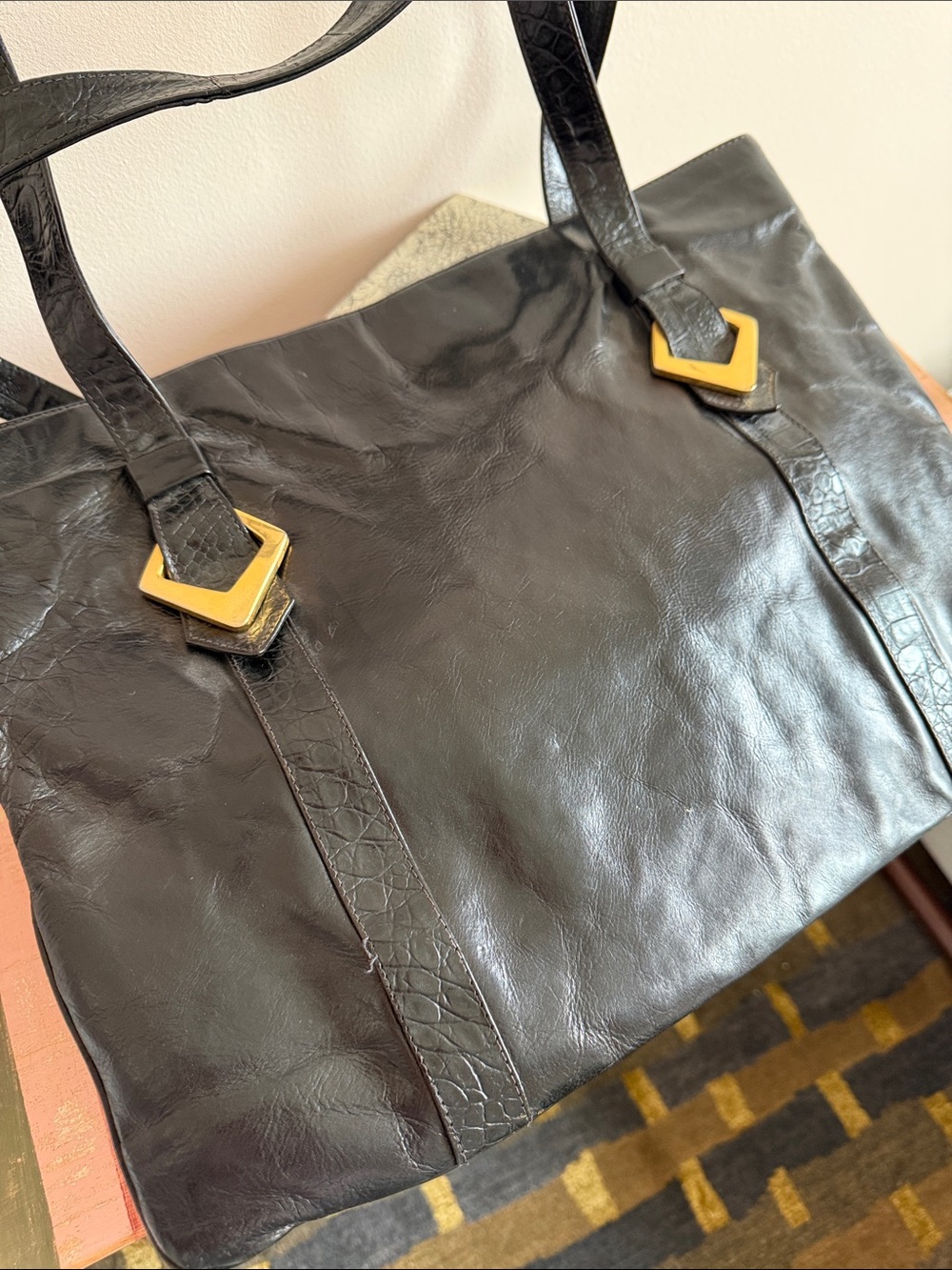 HOlt Renfrew Antonio Scepi Leather Tote